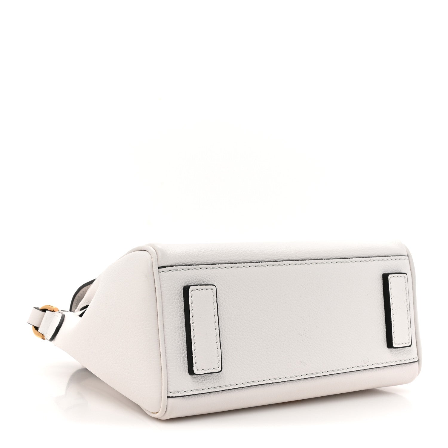 Versace Grained Calfskin Small La Medusa Top Handle Bag Optical White 4 of 14