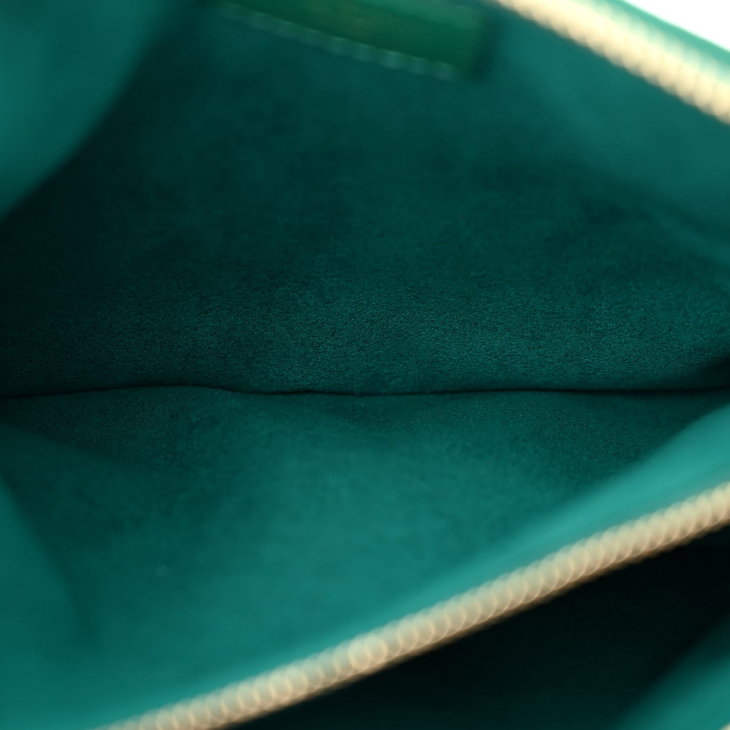 Lambskin Embossed Monogram Coussin BB Emeraude