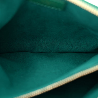 Louis Vuitton Lambskin Embossed Monogram Coussin BB Emeraude 5 of 11