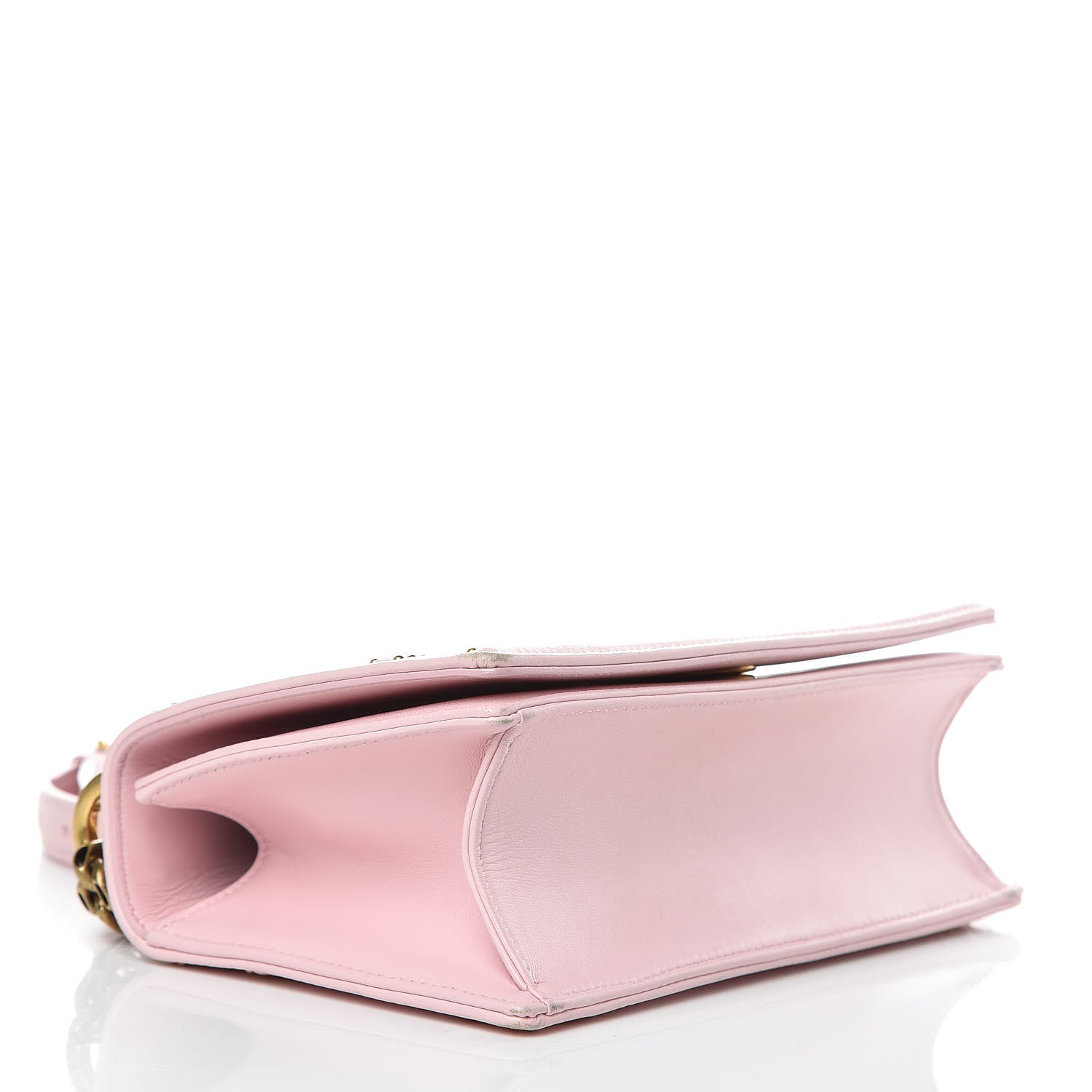 Christian Dior Lambskin Studded Small Diorama Flap Bag Pink 4 of 12