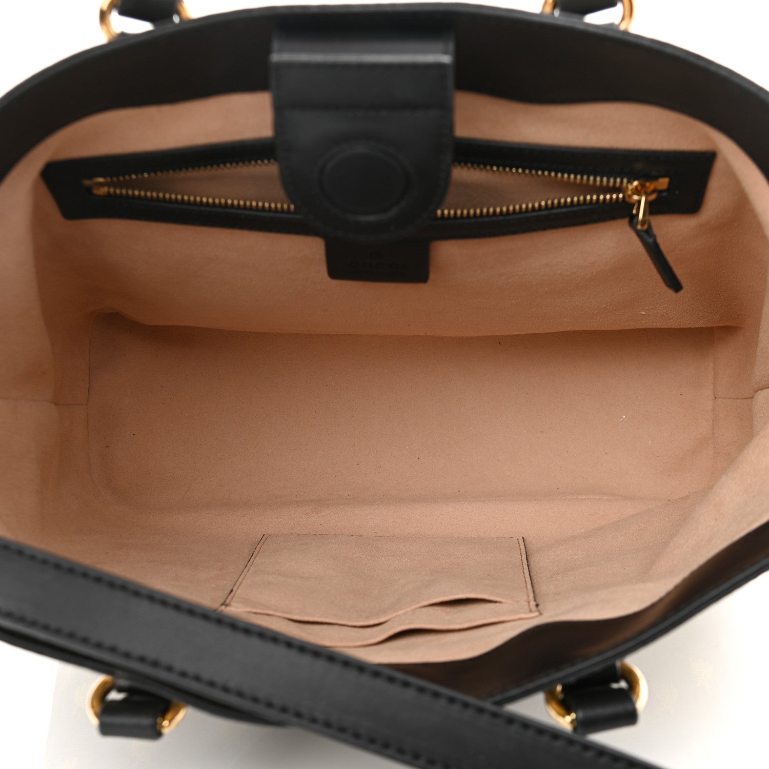 Gucci Soft GG Supreme Monogram Bees Small Crossbody Tote Beige Oro Black 5 of 11