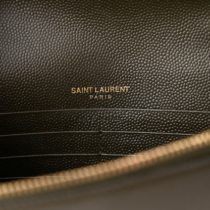 Saint Laurent Grain De Poudre Classic Monogram Kate Tassel Chain Wallet Earth 6 of 10