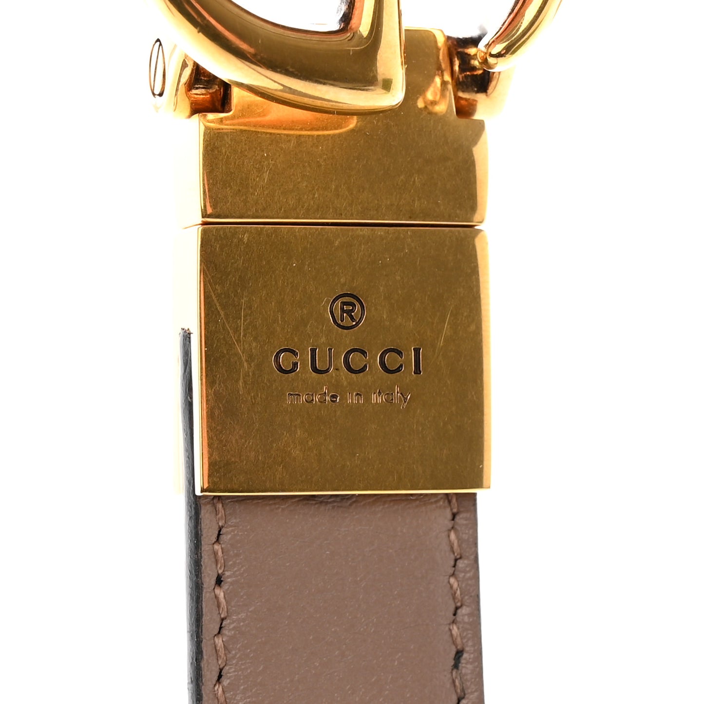 Plutone Calfskin Double G Reversible 20mm Belt 75 30 Porcelain Rose Black