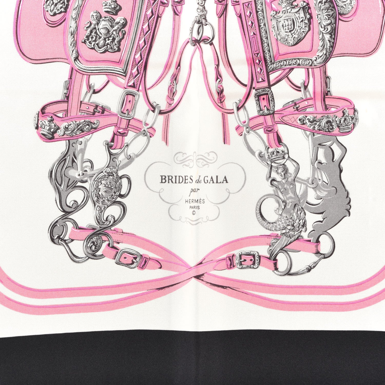 Hermes Silk Brides de Gala Pocket Square 3 of 3