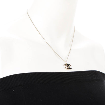 Chanel Enamel CC Necklace Black 2 of 6