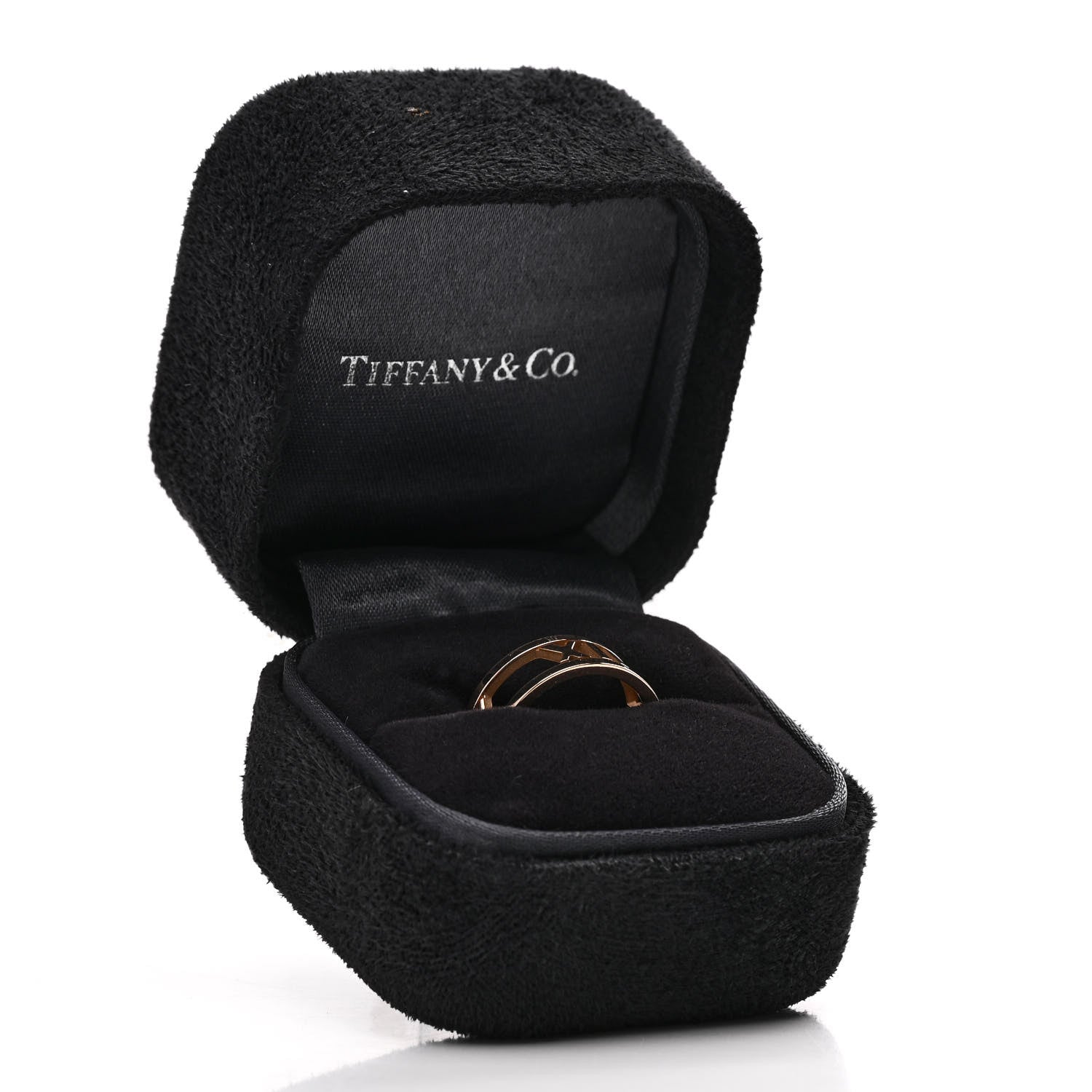 Tiffany 18K Rose Gold Atlas Open Ring 49 4.75 3 of 5