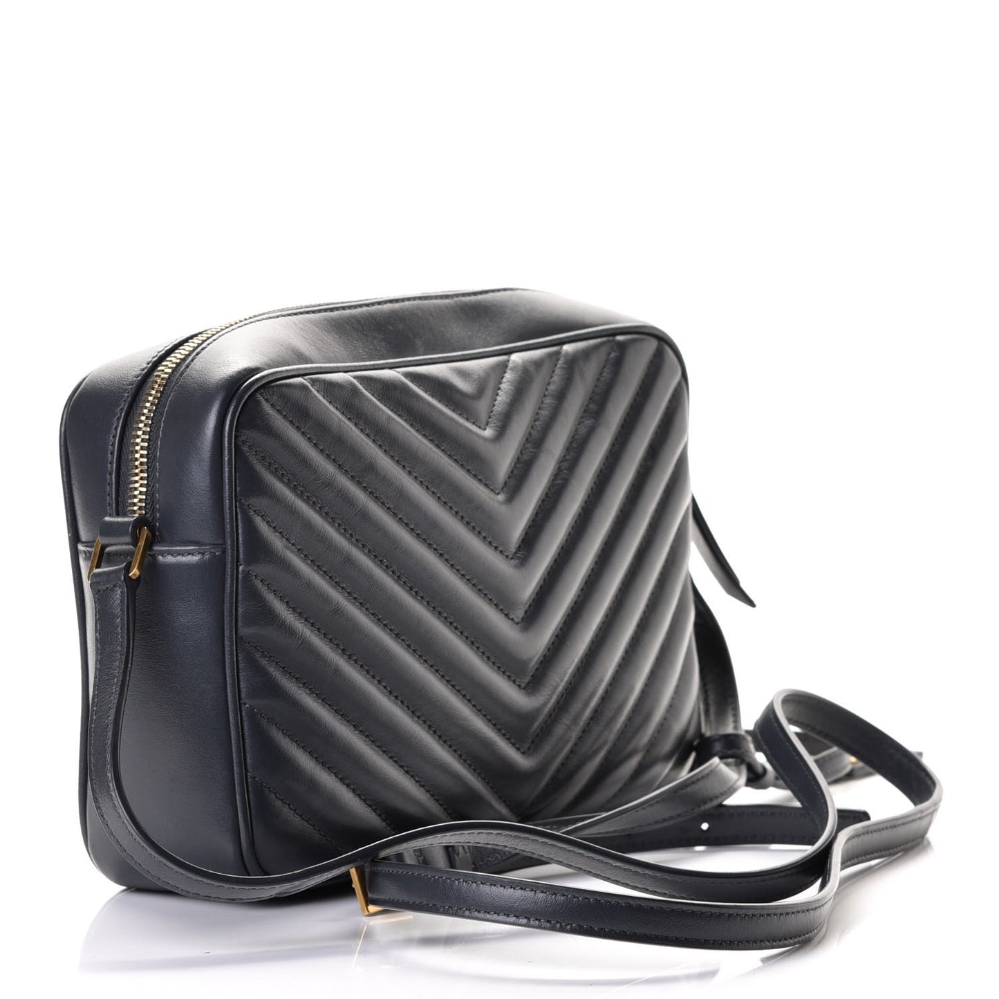 Calfskin Matelasse Monogram Lou Camera Bag Dark Smog