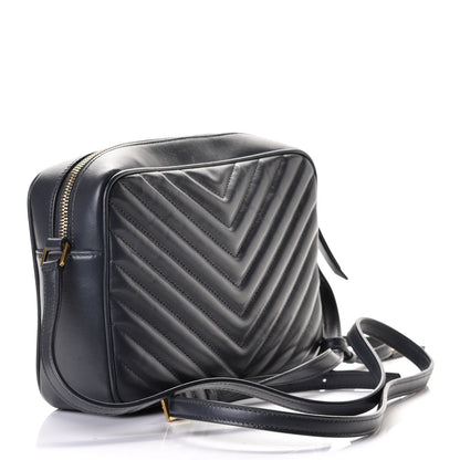 Saint Laurent Calfskin Matelasse Monogram Lou Camera Bag Dark Smog 4 of 5