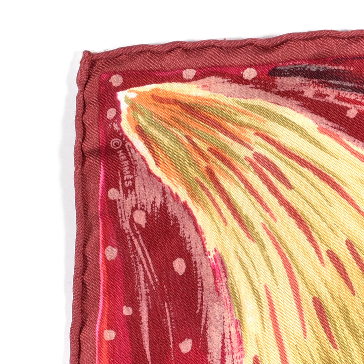 Hermes Silk Feux Du Ciel Pocket Square 2 of 4