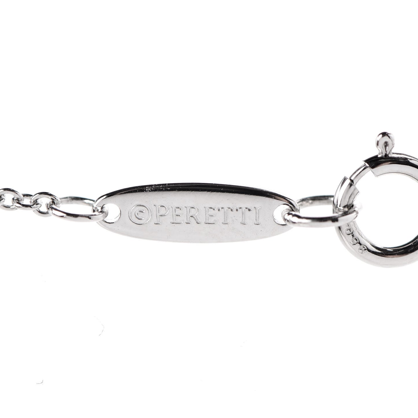 Platinum Diamond .27ct Elsa Peretti Diamonds by the Yard Pendant Necklace