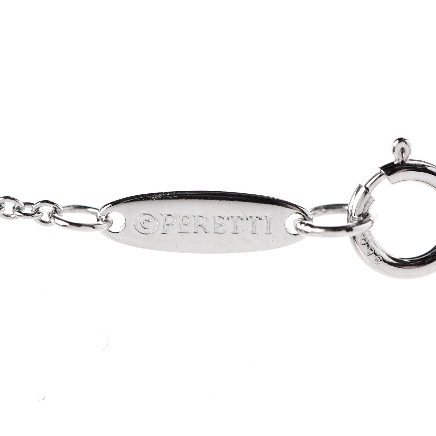 Tiffany Platinum Diamond .27ct Elsa Peretti Diamonds by the Yard Pendant Necklace 5 of 8