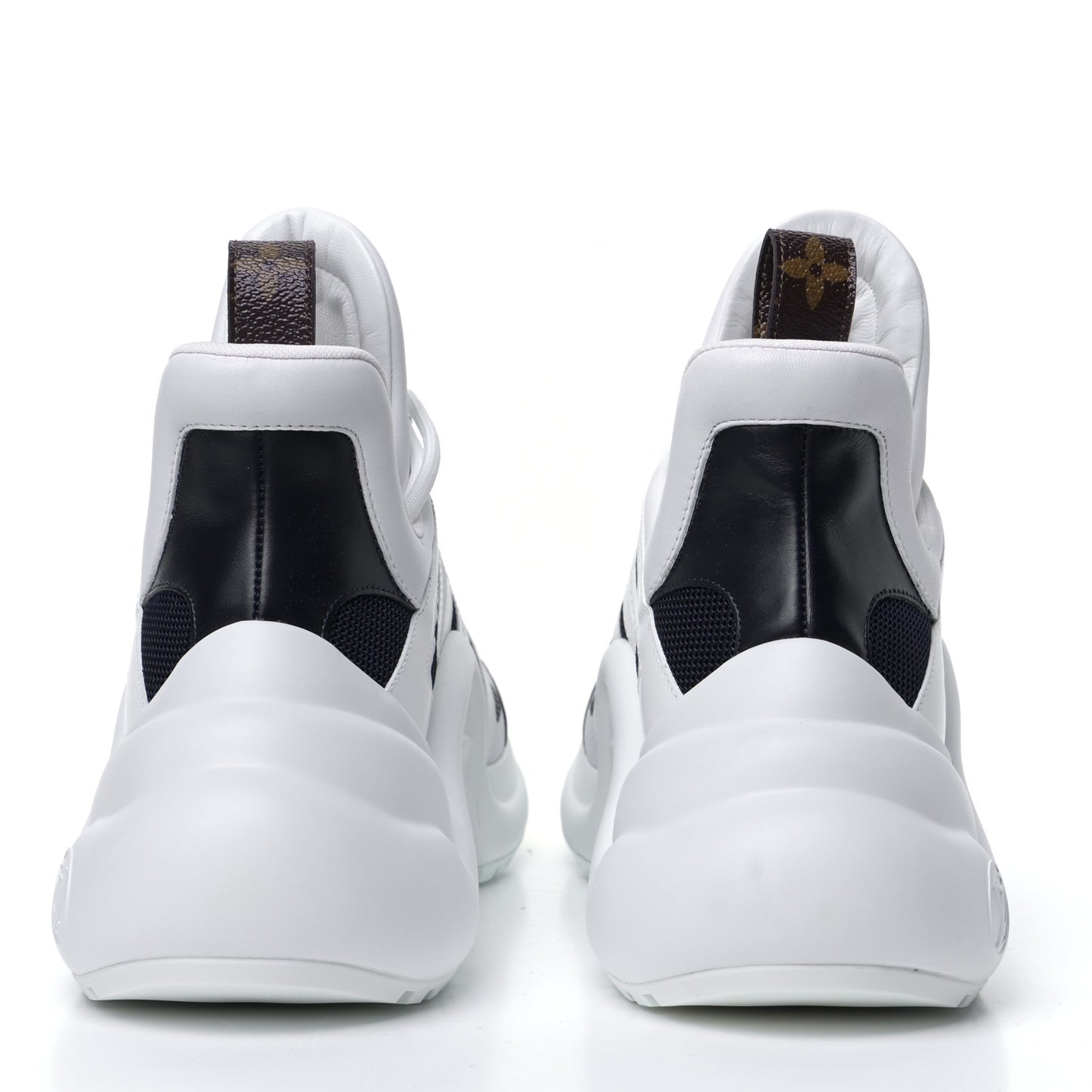 Calfskin Technical Nylon LV Archlight Sneakers 41 Marine