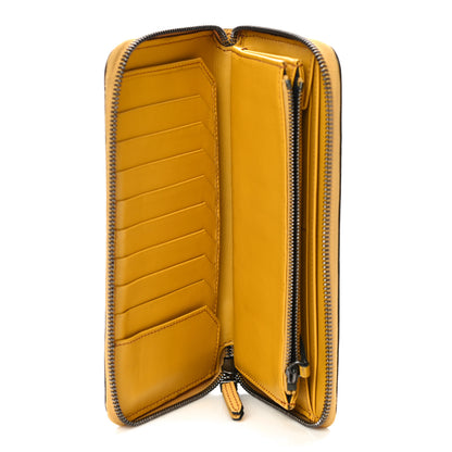Burberry Grainy Calfskin Zip Around Wallet Yellow 5 of 10