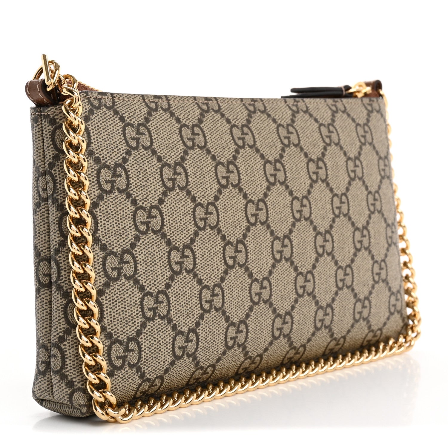 Gucci GG Supreme Monogram Wrist Wallet  Brown 3 of 11
