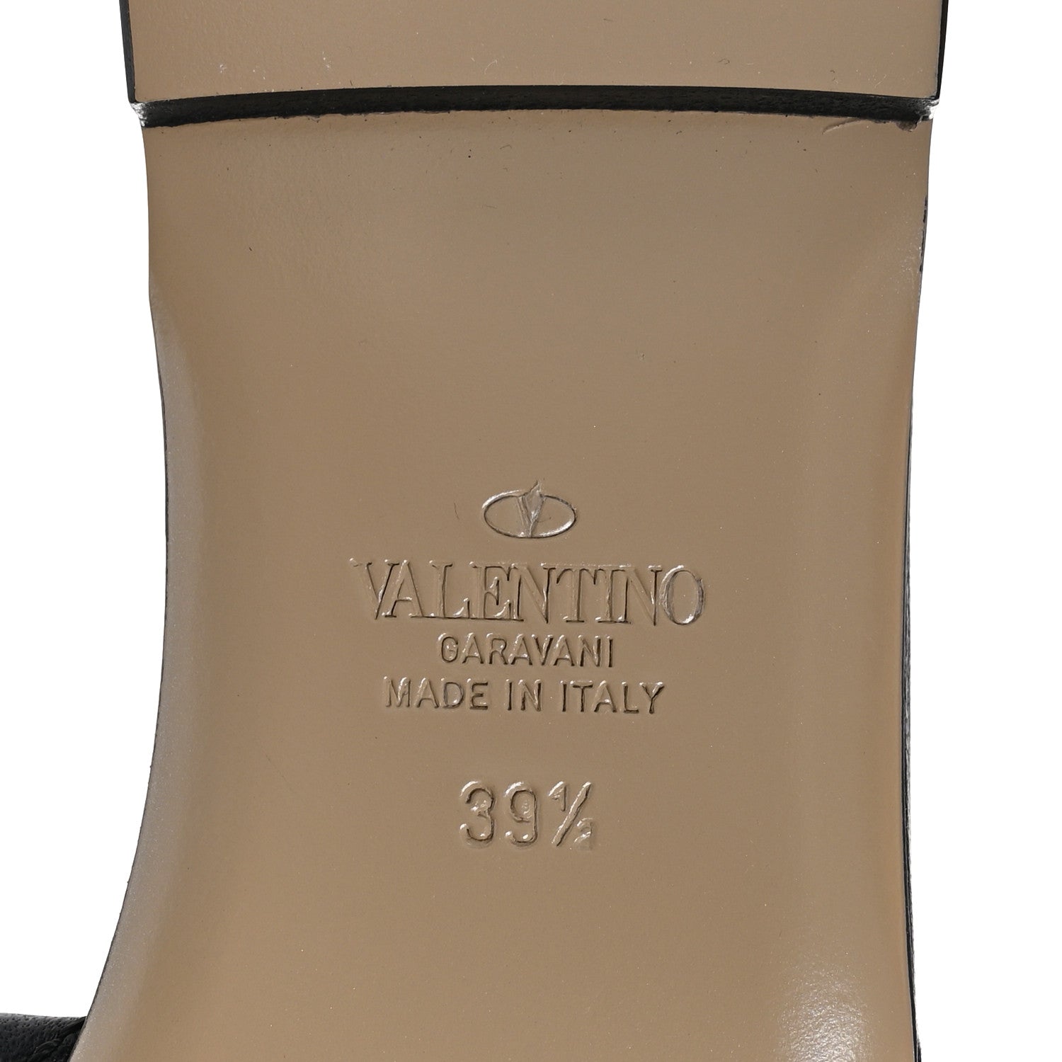 Valentino Garavani Nappa Roman Stud Flat Slide Sandals 39.5 Black 8 of 9