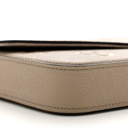 Louis Vuitton Empreinte Monogram Giant Felicie Pochette Tourterelle Creme 8 of 9