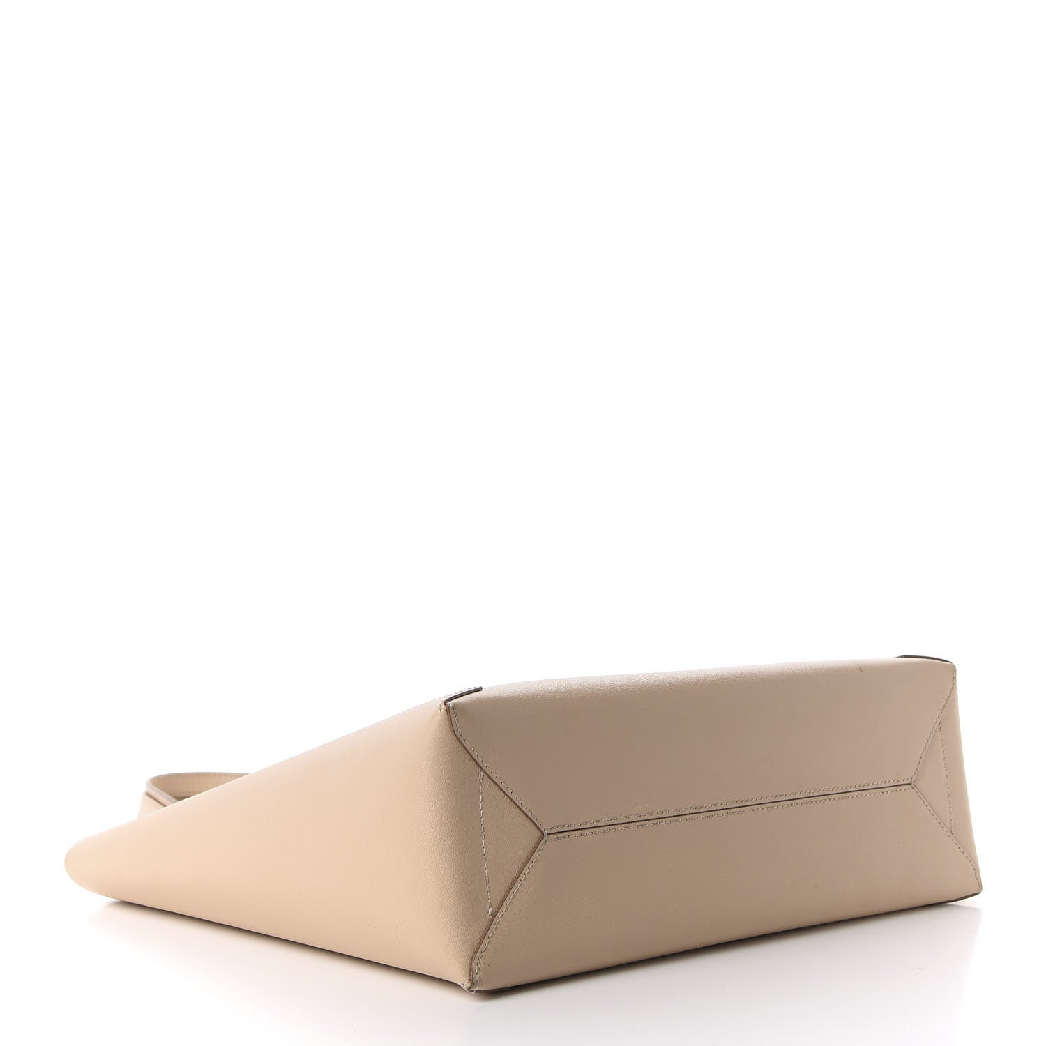 MCM Calfskin Medium Shopper Tote Latte Beige 4 of 9