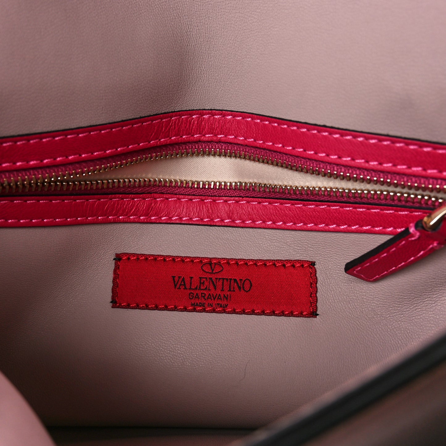 Nappa Rockstud Wristlet Clutch Cyclamin