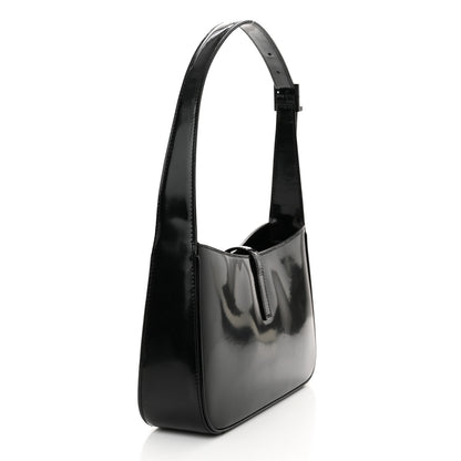 Saint Laurent Patent Le 5 A 7 Monochrome Hobo Black 3 of 12