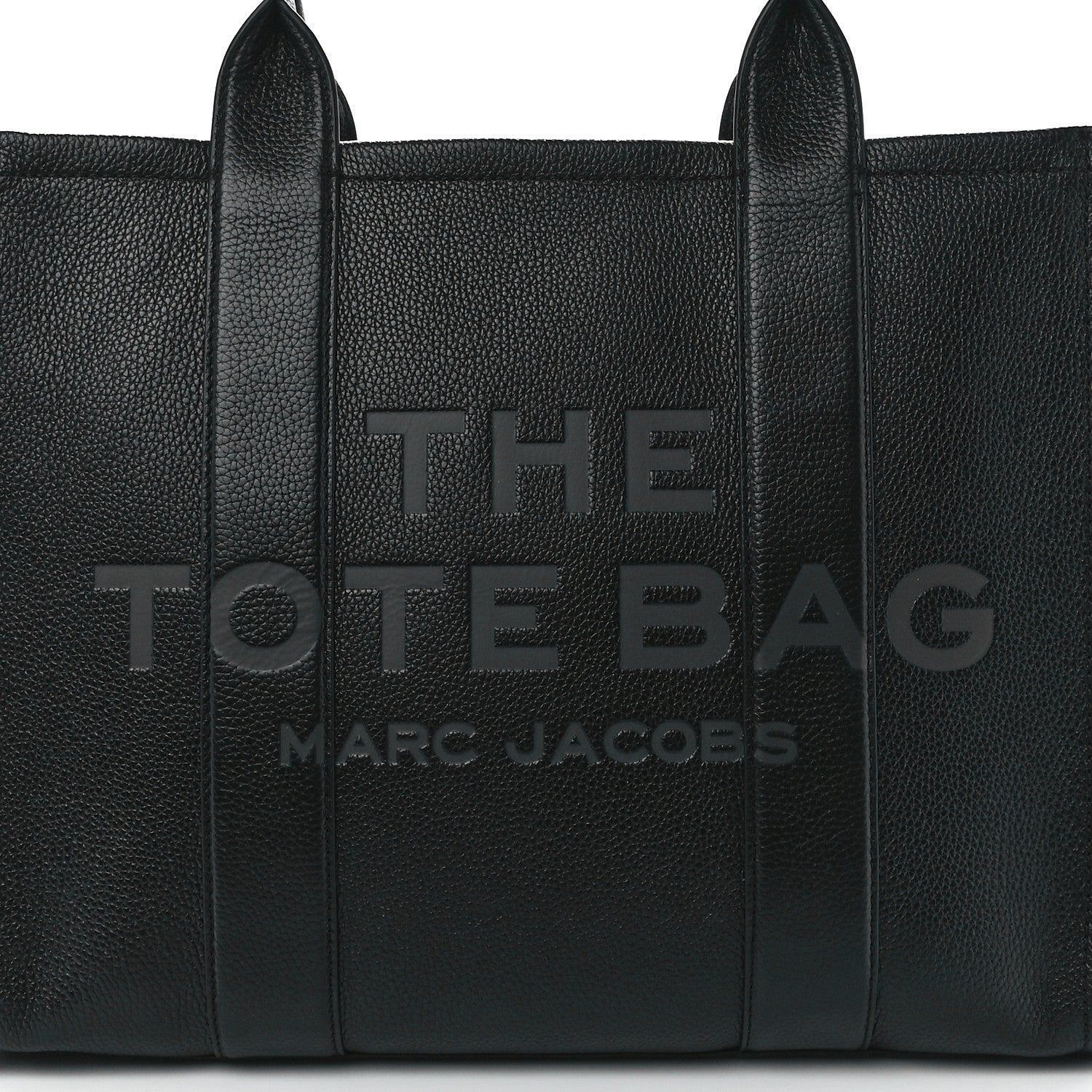 Marc Jacobs Grained Calfskin Large The Tote Bag Black 10 of 13