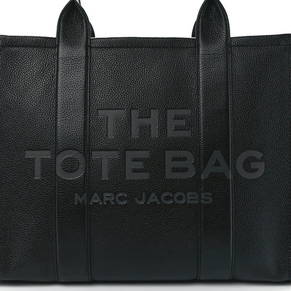 Marc Jacobs Grained Calfskin Large The Tote Bag Black 10 of 13