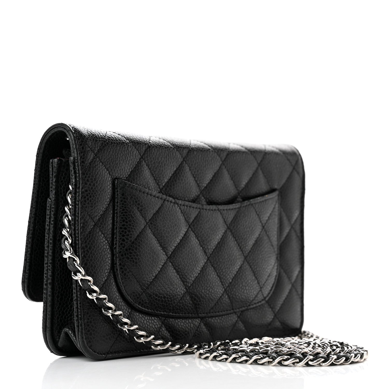 Chanel Caviar Quilted Wallet on Chain WOC Black 3 of 16