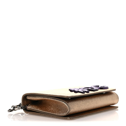 Dolce & Gabbana Metallic Calfskin DG Girls Millennials Crossbody Bag Gold 4 of 15