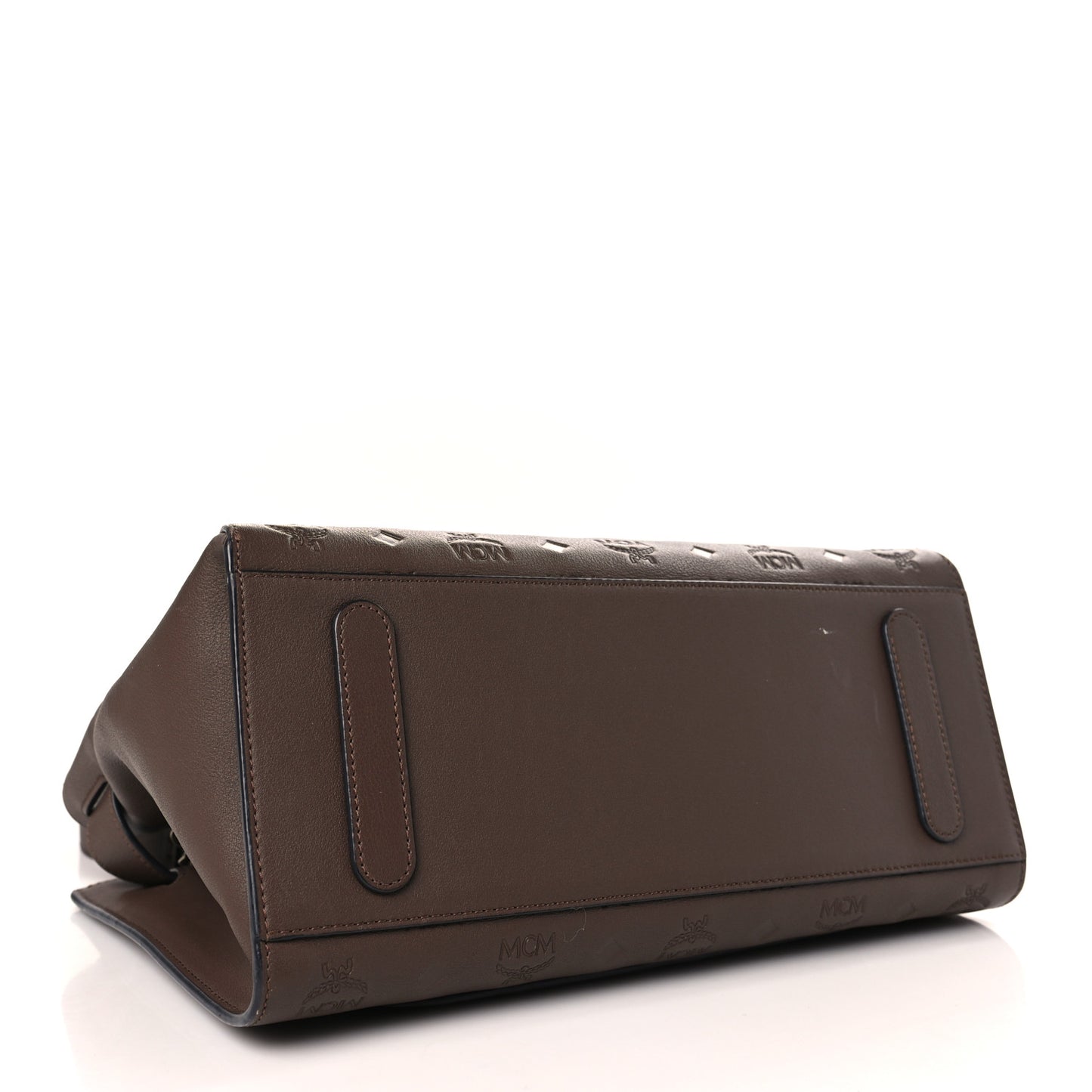 Calfskin Ottomar Monogram Medium Essential Tote Chestnut