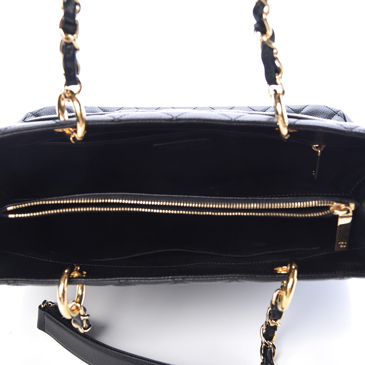 Chanel Caviar Quilted Grand Shopping Tote GST Black 5 of 10