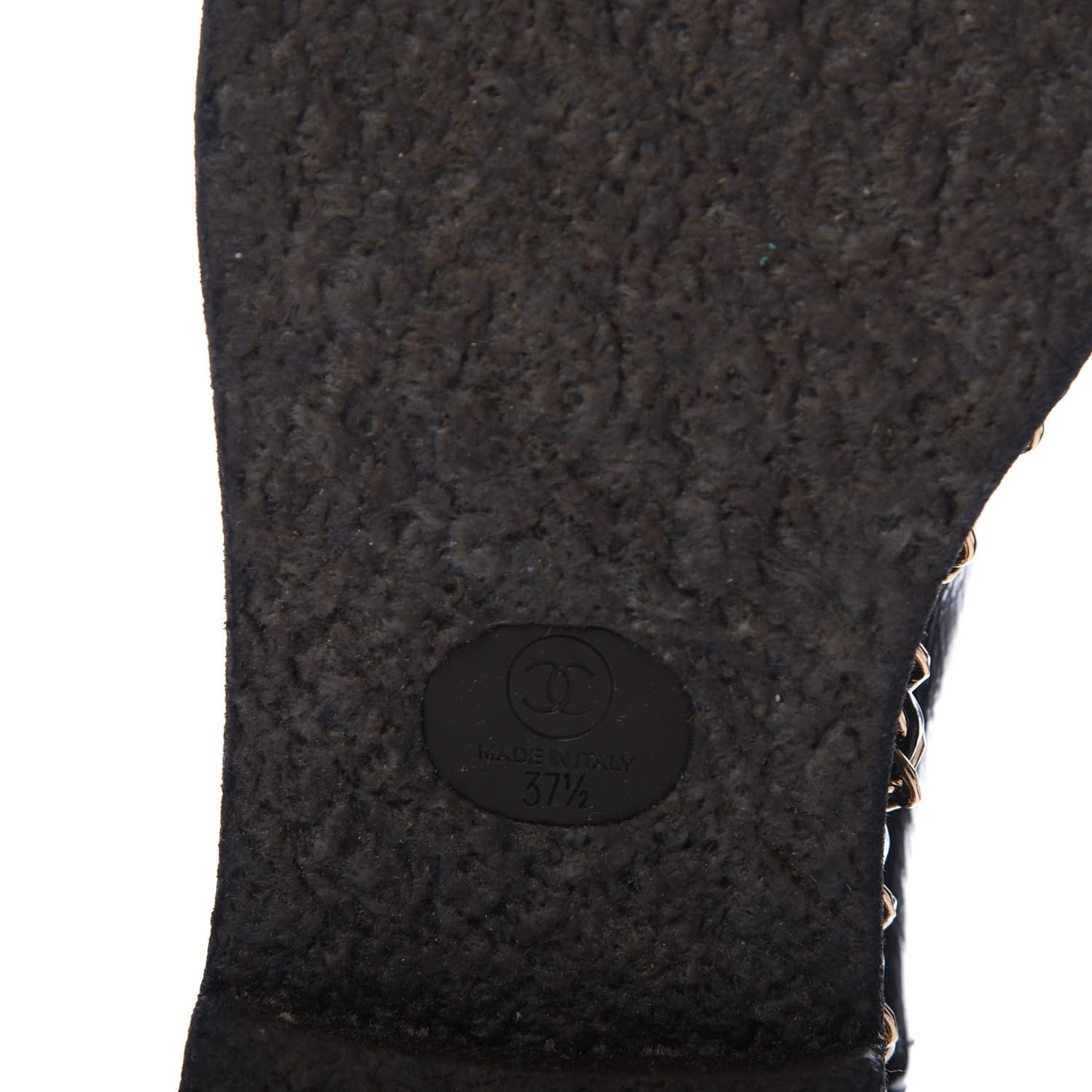Crumpled Calfskin Shearling Womens Cap Toe Chain Short Boots 37.5 Black