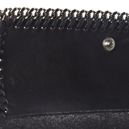 Stella McCartney Shaggy Deer Falabella Flap Wallet Black 6 of 11