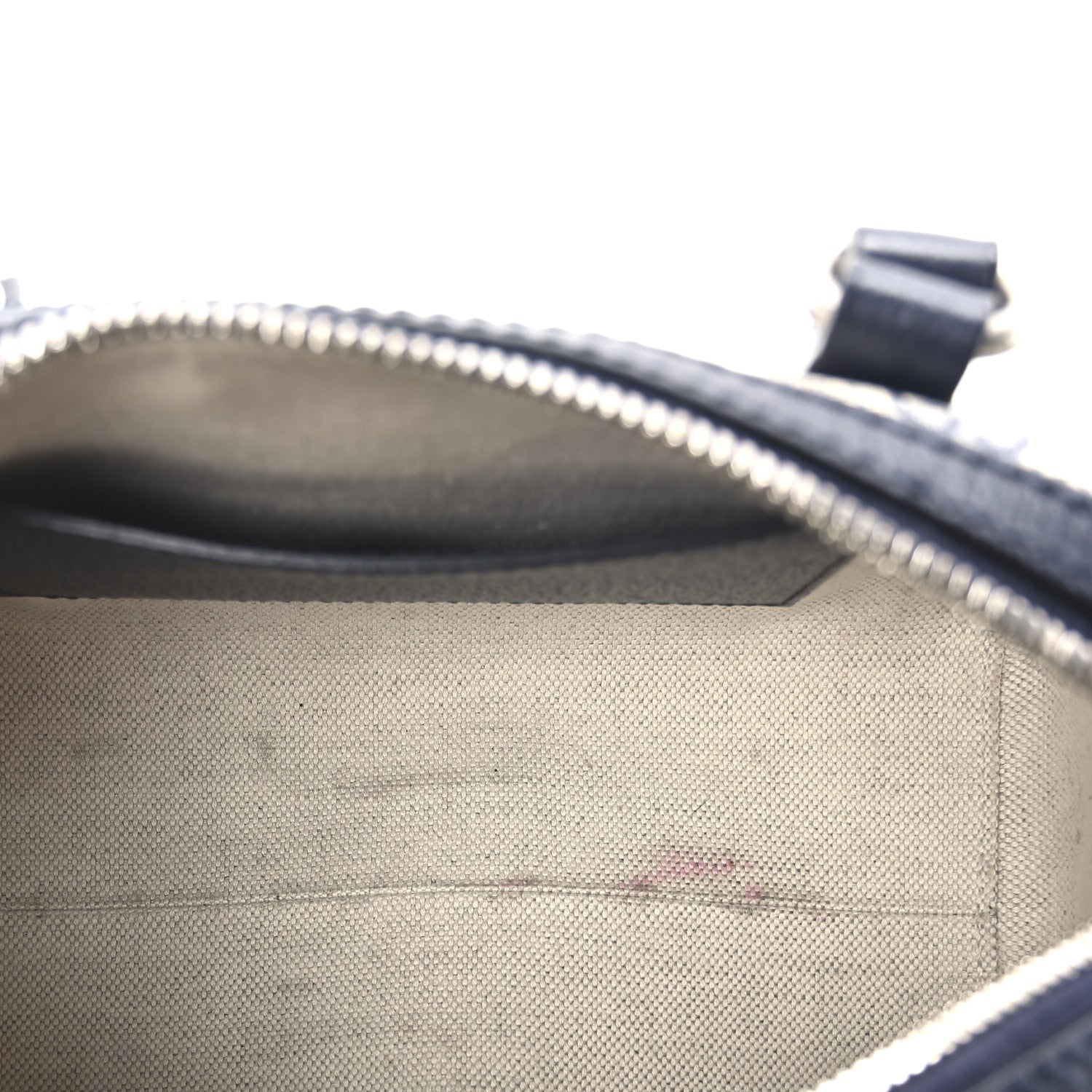 Gucci GG Supreme Monogram Textured Dollar Calfskin Web Mini Ophidia Top Handle Bag Beige Blue 5 of 11