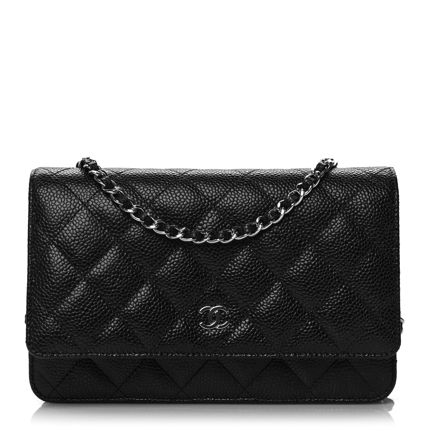 Chanel Caviar Quilted Wallet On Chain WOC Black 1 of 10