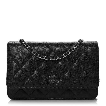 Chanel Caviar Quilted Wallet On Chain WOC Black 1 of 10