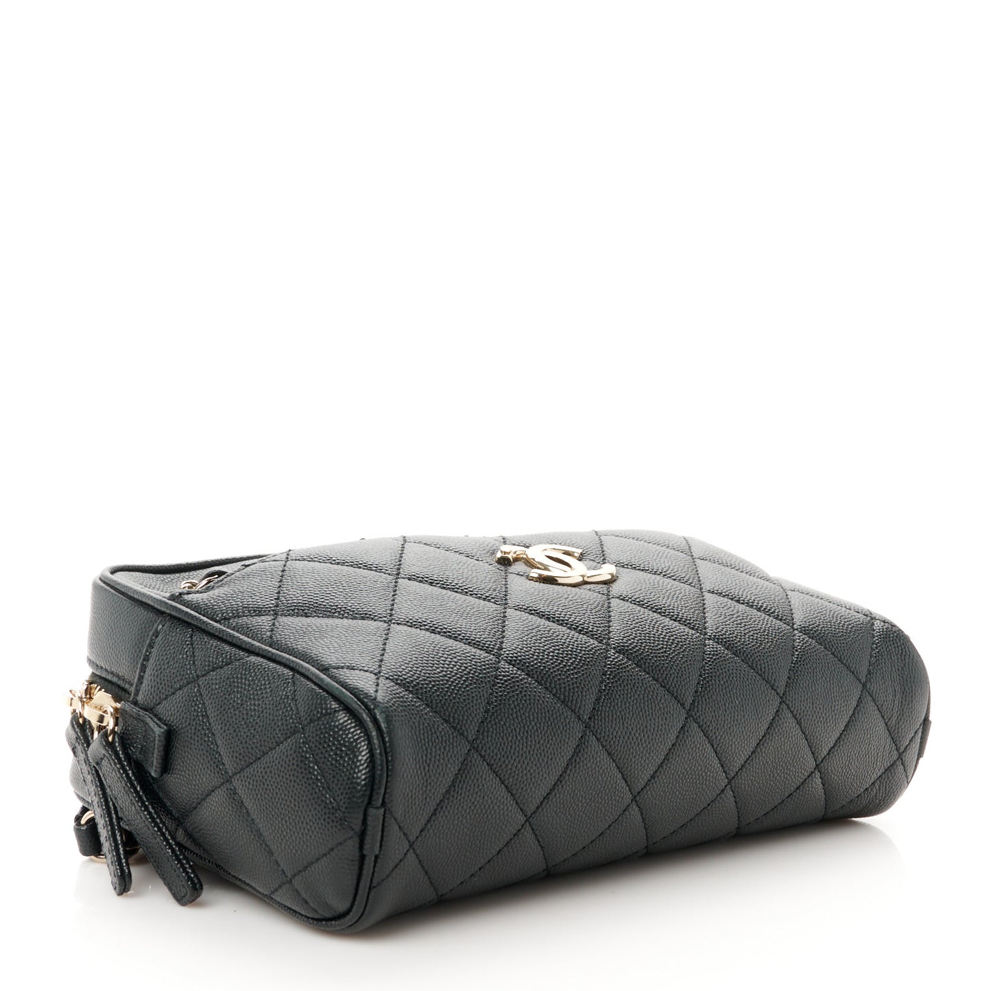 Caviar Quilted Small In & Out Camera Case Black