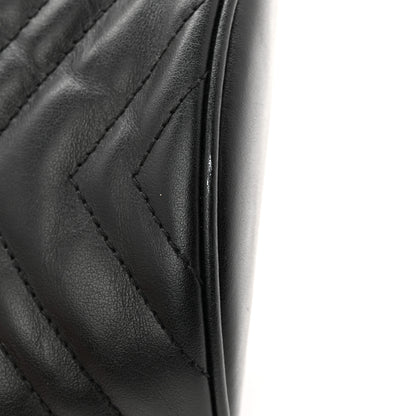 Gucci Calfskin Matelasse Mini GG Marmont 2.0 Bucket Bag Black 12 of 12