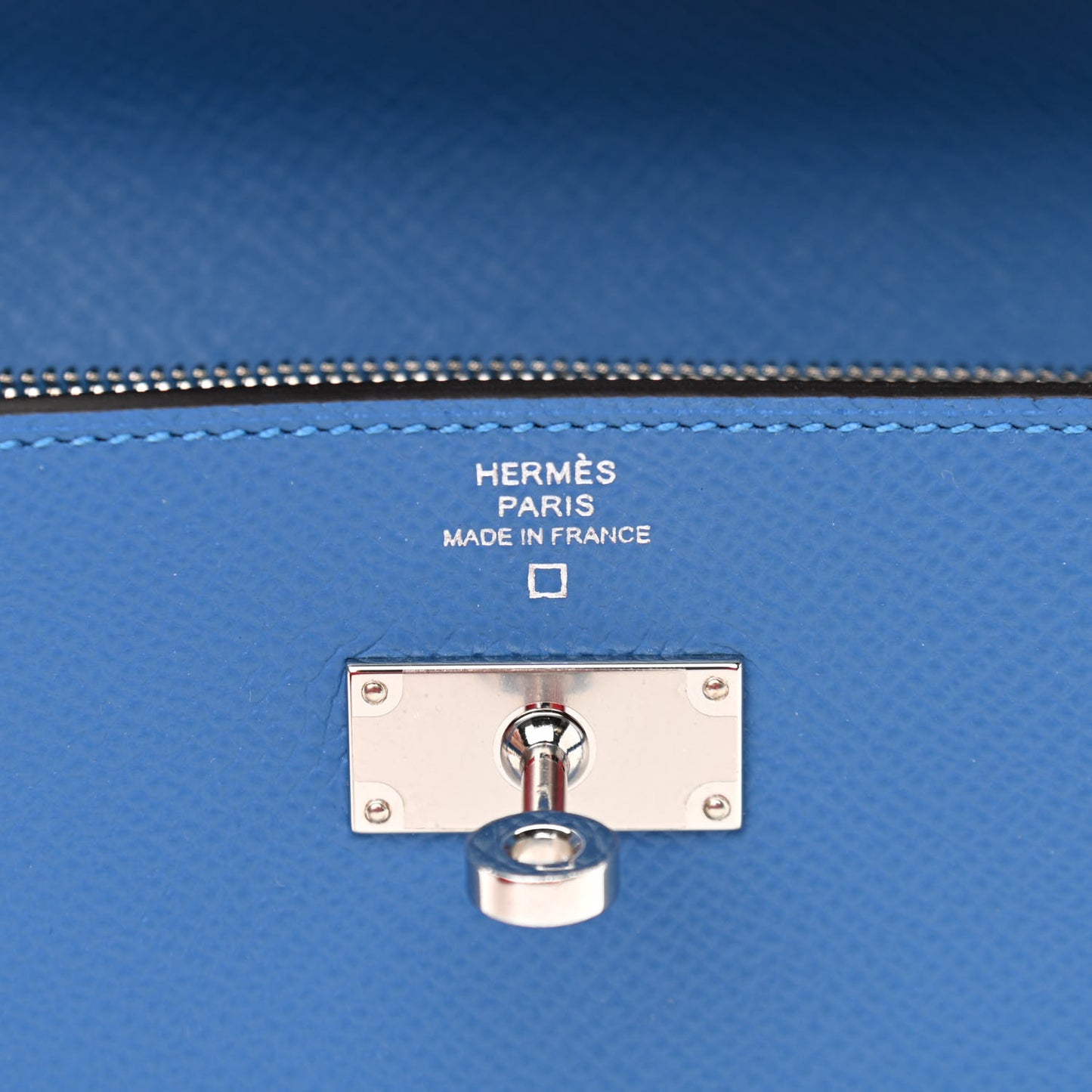Epsom Shiny Alligator Touch Kelly Wallet To Go Mykonos Bleu Zellige