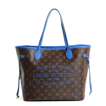 Louis Vuitton Monogram Articles de Voyage Ikat Neverfull MM Grand Blue 1 of 7