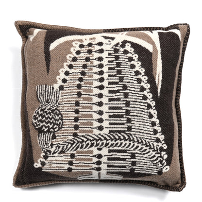 Hermes Wool Cashmere Brandebourgs Pillow Ecorce 2 of 3