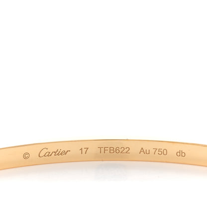 Cartier 18K Yellow Gold Small LOVE Bracelet 17 4 of 5