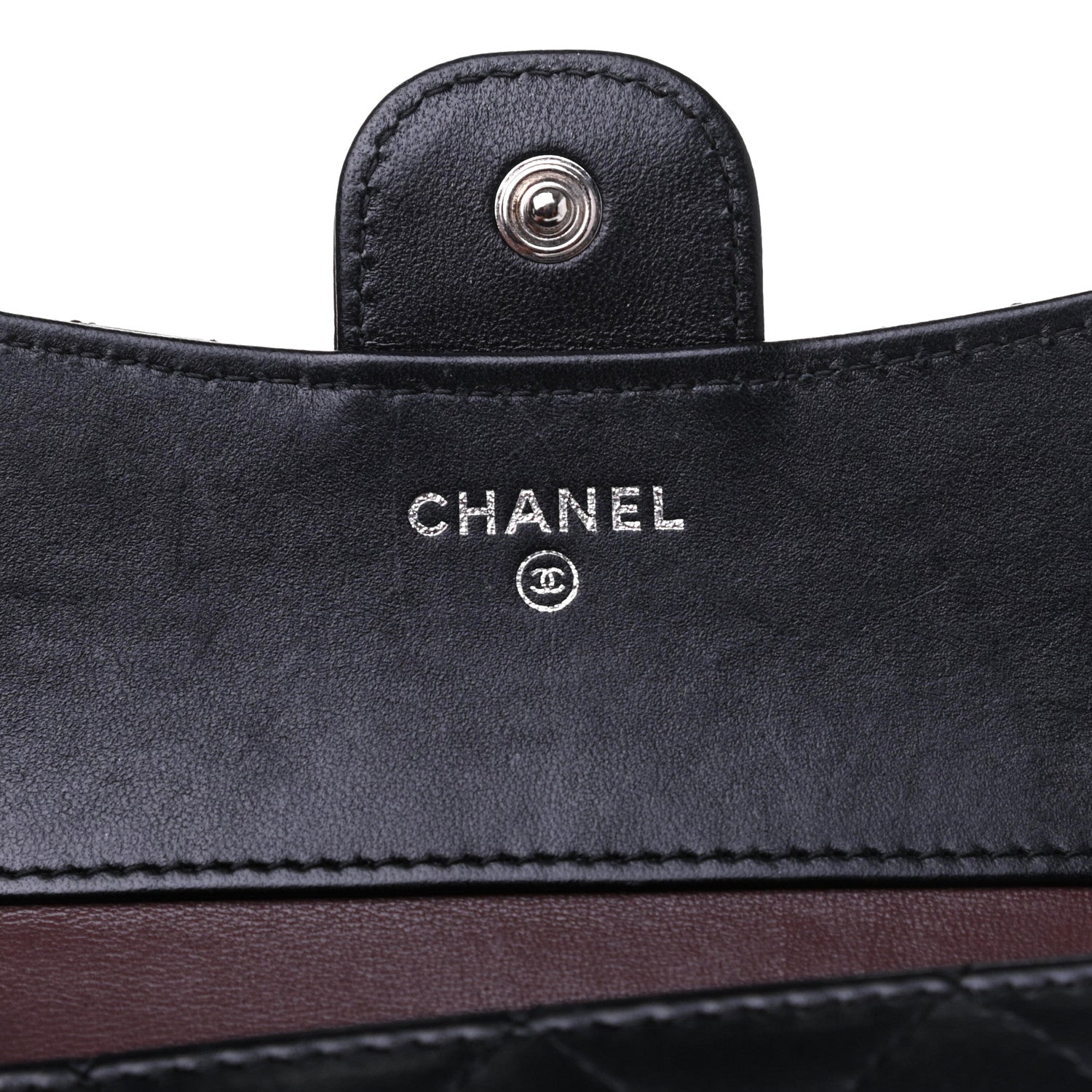 Chanel Lambskin Quilted Compact Flap Wallet Black 6 of 11