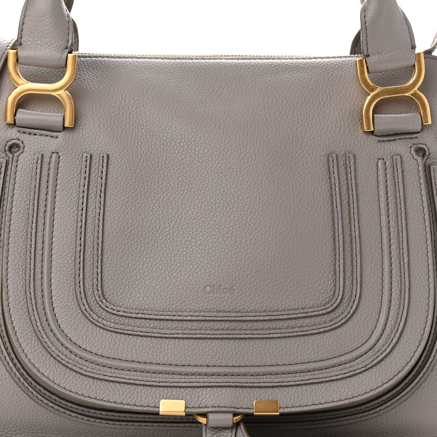 Calfskin Medium Marcie Satchel Cashmere Grey