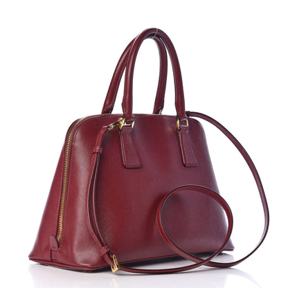 Prada Saffiano Lux Medium Promenade Tote Cherry 3 of 14