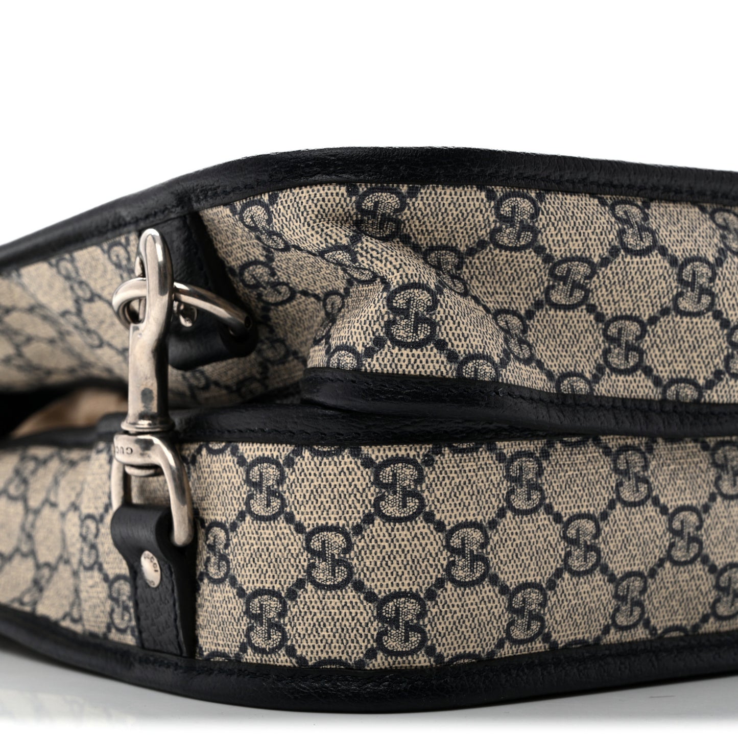 GG Supreme Monogram Web Savoy Garment Bag Beige Blue