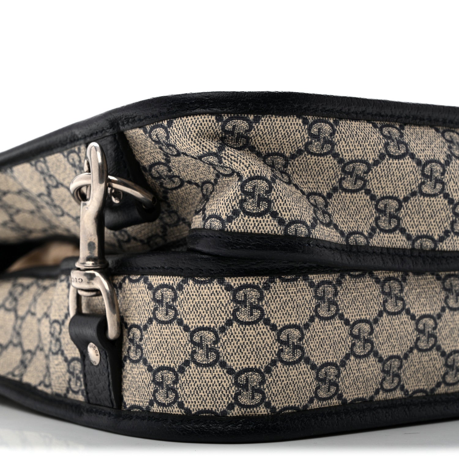 Gucci GG Supreme Monogram Web Savoy Garment Bag Beige Blue 8 of 12