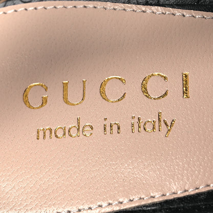 Gucci Guccissima Horsebit Platform 70/160mm Slingback Mules 38.5 Black 9 of 12