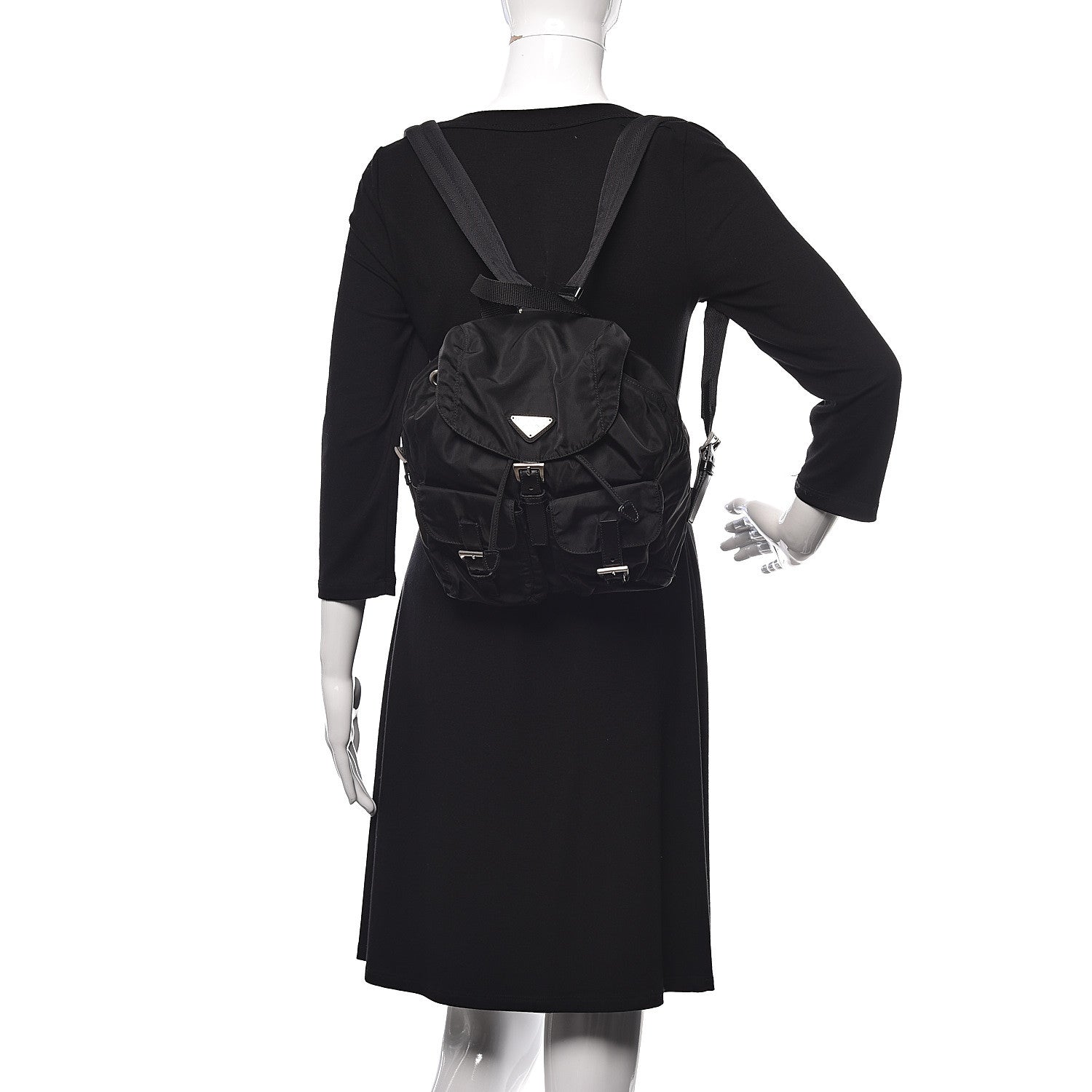 Prada Tessuto Nylon Vela Small Backpack Black 2 of 9