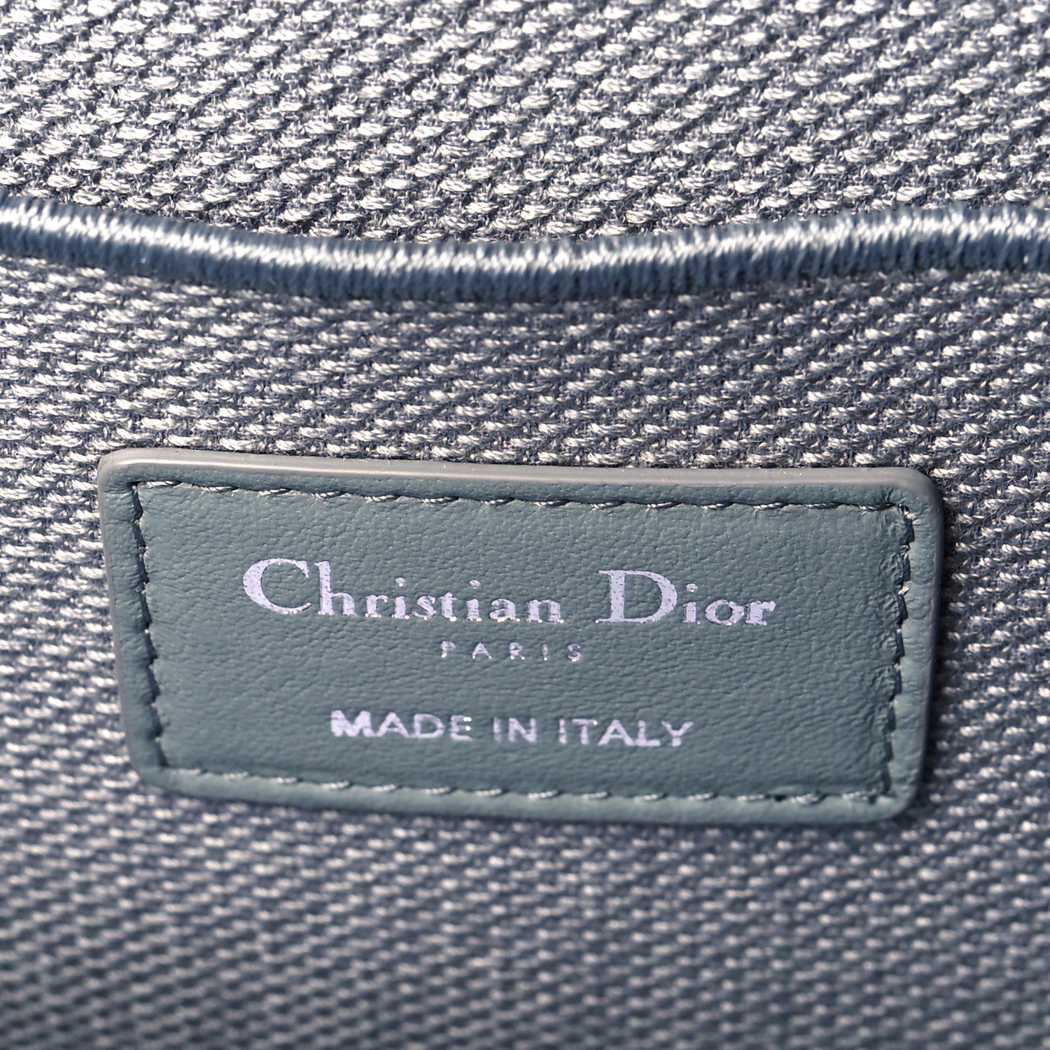 Christian Dior Canvas Embroidered Cannage Diortravel Vanity Case Grey 6 of 9