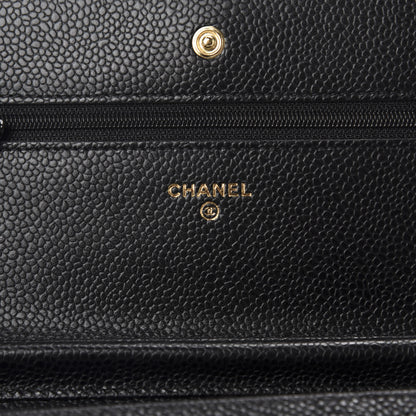 Chanel Caviar Quilted Wallet On Chain WOC Black 8 of 12