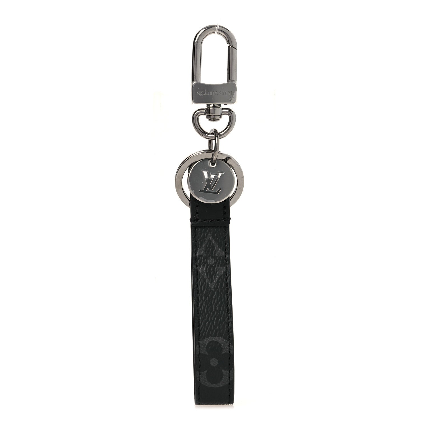 Louis Vuitton Monogram Eclipse Dragonne Bag Charm Key Holder 1 of 5
